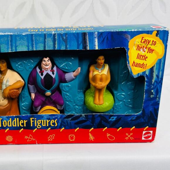 Disney Pocahontas Toddler Figures 4 Pack w/ Pocaho, Powhatan , Ratcliffe & Percy - Picture 3 of 6